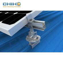 No peneting lock solar mounting pv rooftop solar mounting structure for tin rooftop